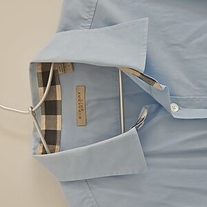 Men's Burberry Brit Blue Long sleeve Button Down Shirt Size L
